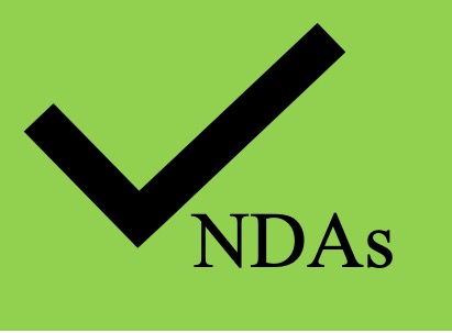 image with check mark and the text NDA